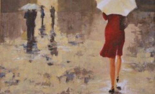 Poézia:  Dáma s dáždnikom