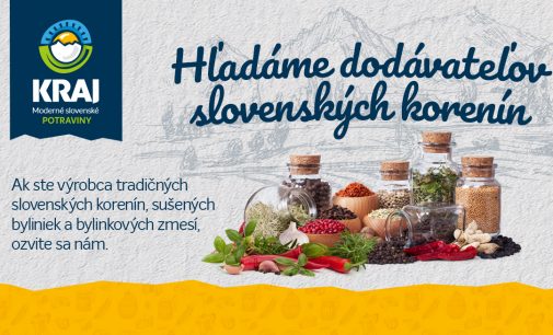 Potraviny KRAJ hľadajú regionálnych dodávateľov korenín a byliniek